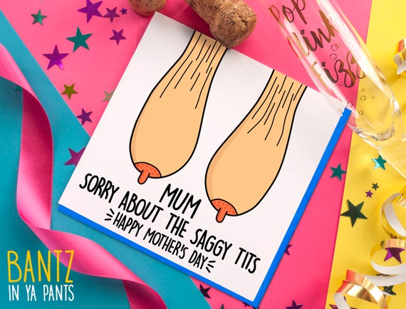 Droopy Tits Funny Mother's Day Card
