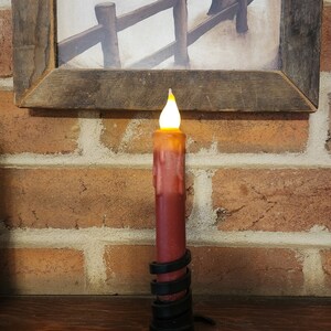 Flameless Candles with Timers - 7 Inch - Choose your color Rood