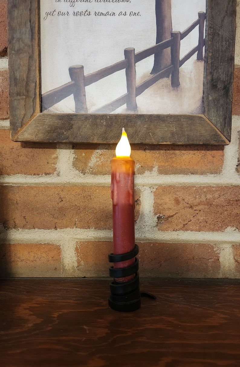 Flameless Candles with Timers - 7 Inch - Choose your color Rood
