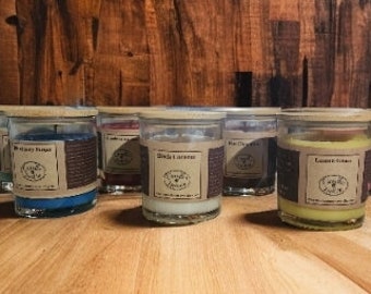 Soy Candles with Wooden Lid in over 40 fragrances