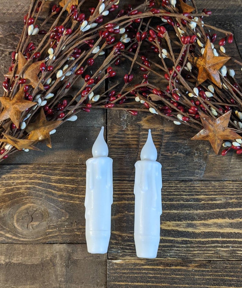 4 inch battery operated candles with timer Set of 2 Choice Etsy