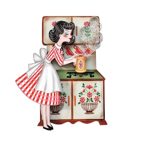 Tea pin up brooch