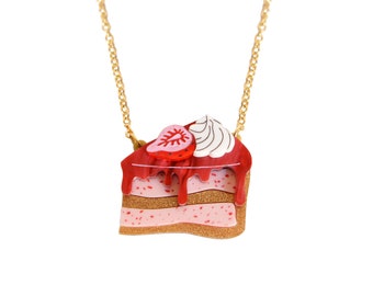 Strawberry Shortcake necklace