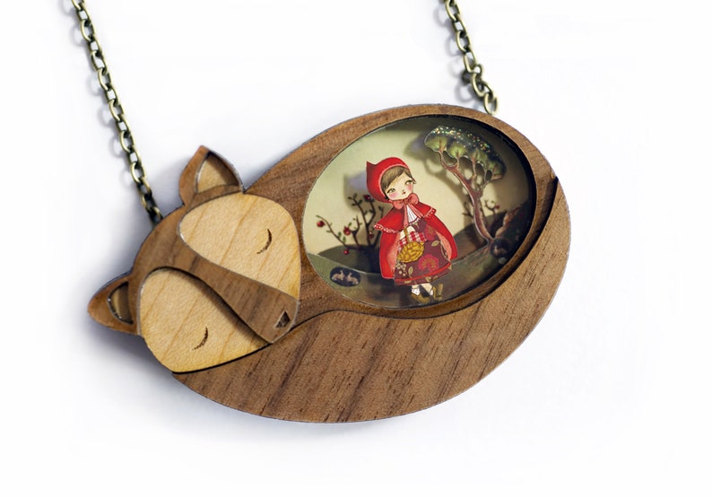 The Little Red Riding Hood Necklace Necklace 70 cm