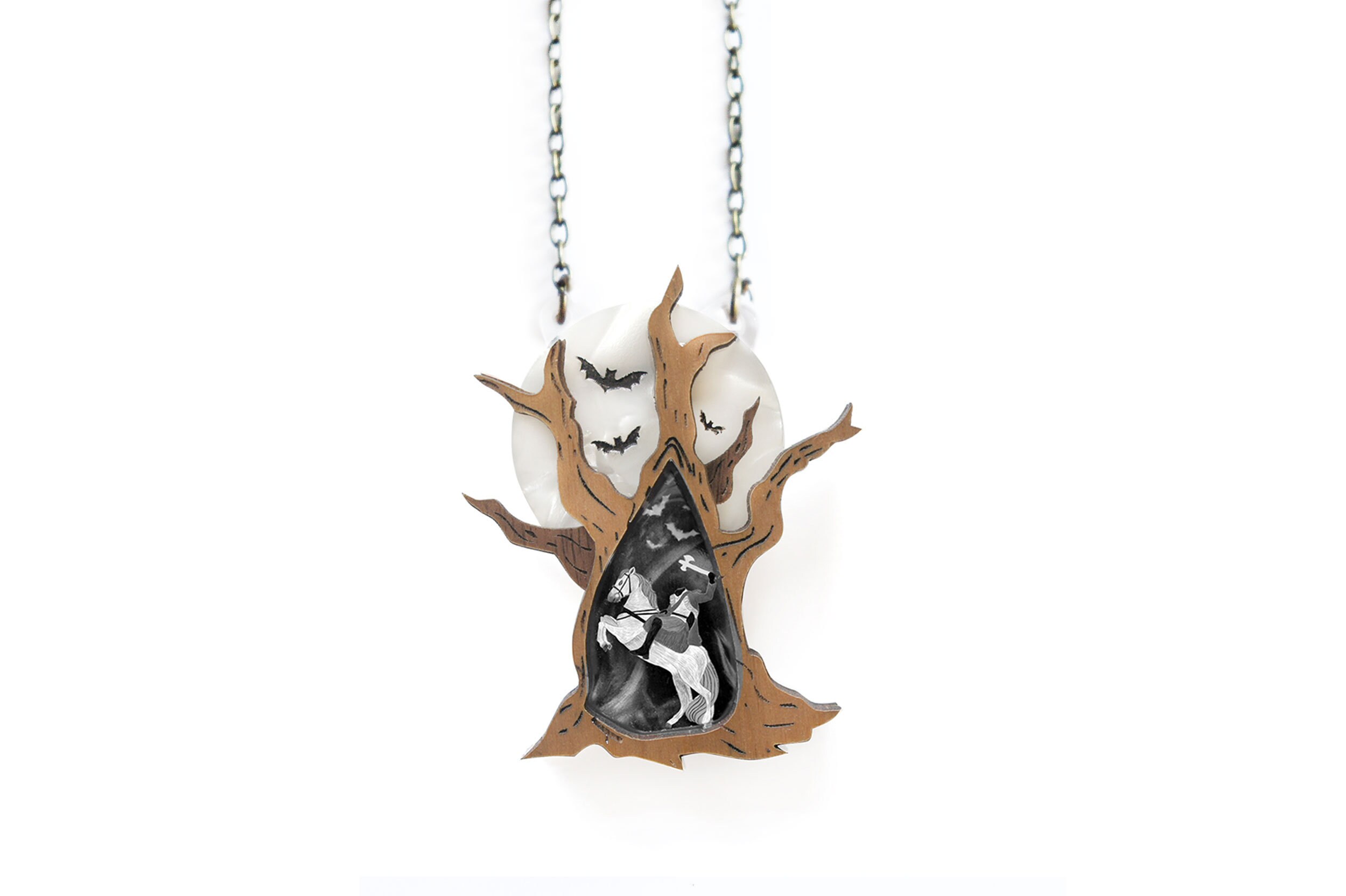 LaliBlue Sleepy Hollow Brooch (Glows in the dark!)
