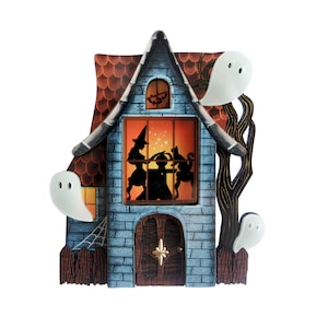 Haunted house brooch