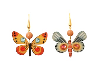 Multicolor Butterflies Earrings