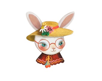Miss Easter Bunny Brooch