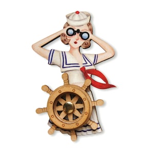 Pin up Sailor brooch