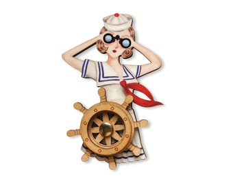 Pin up Sailor brooch