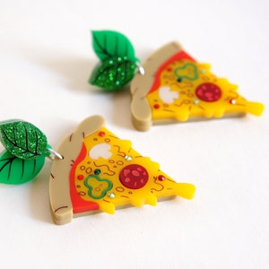 Pizza Earrings