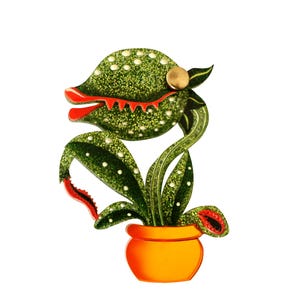 Carnivorous Plant Brooch