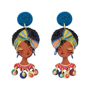 Afro Girl Earrings