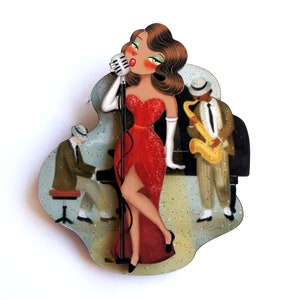 Jazz concert brooch