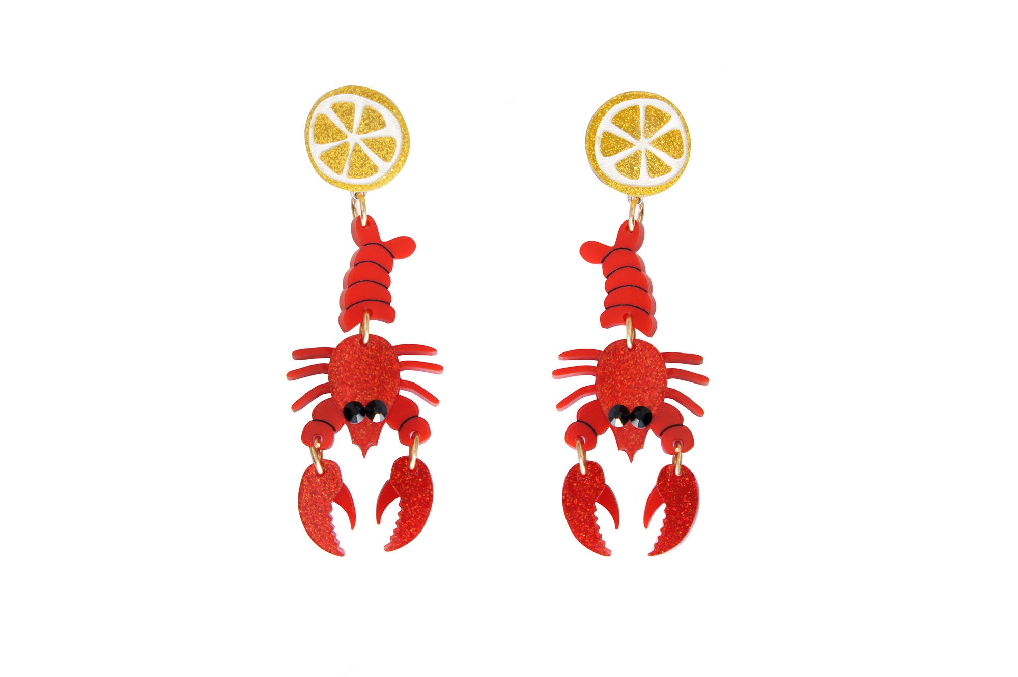 Lobster earrings deals