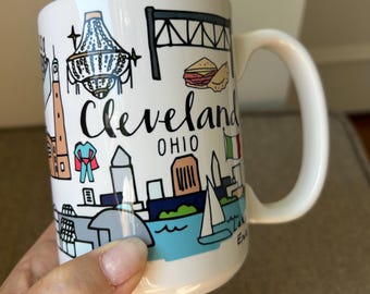 Cleveland Mug: The Land I Love, Wrap-Around Art