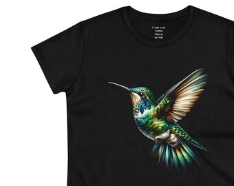 Cotton Women's Tshirt, Humming Bird Lover