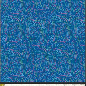 Playful Seaweed Nightglow Fabric, West Palm Collection 2019, by Katie Skoog For Art Gallery Fabrics, WPA-54505