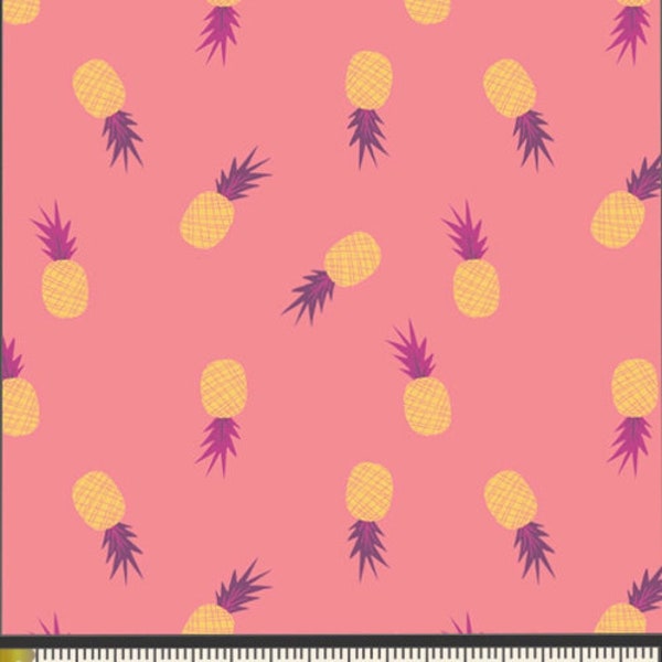 Ananas Sorbet Fabric, Sirena Collection, by Bonnie Christine For Art Gallery Fabrics, SRN-6356 Pineapple