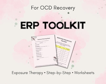 Erp Essentials Toolkit PDF | OCD Workbook & Konfrontationstherapie-Leitfaden | Arbeitsblätter zur Vermeidung von Belastungsreaktionen | Psychische Gesundheit zum Ausdrucken