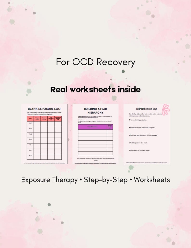 Erp Fear Ruler ERP Essentials Toolkit PDF | OCD Workbook & Exposure Therapy Guide ...