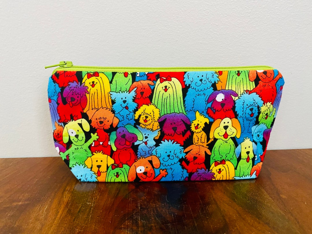 Dog Pencil Case Pouch Organizer Zippered Pouch Makeup Bag Etsy