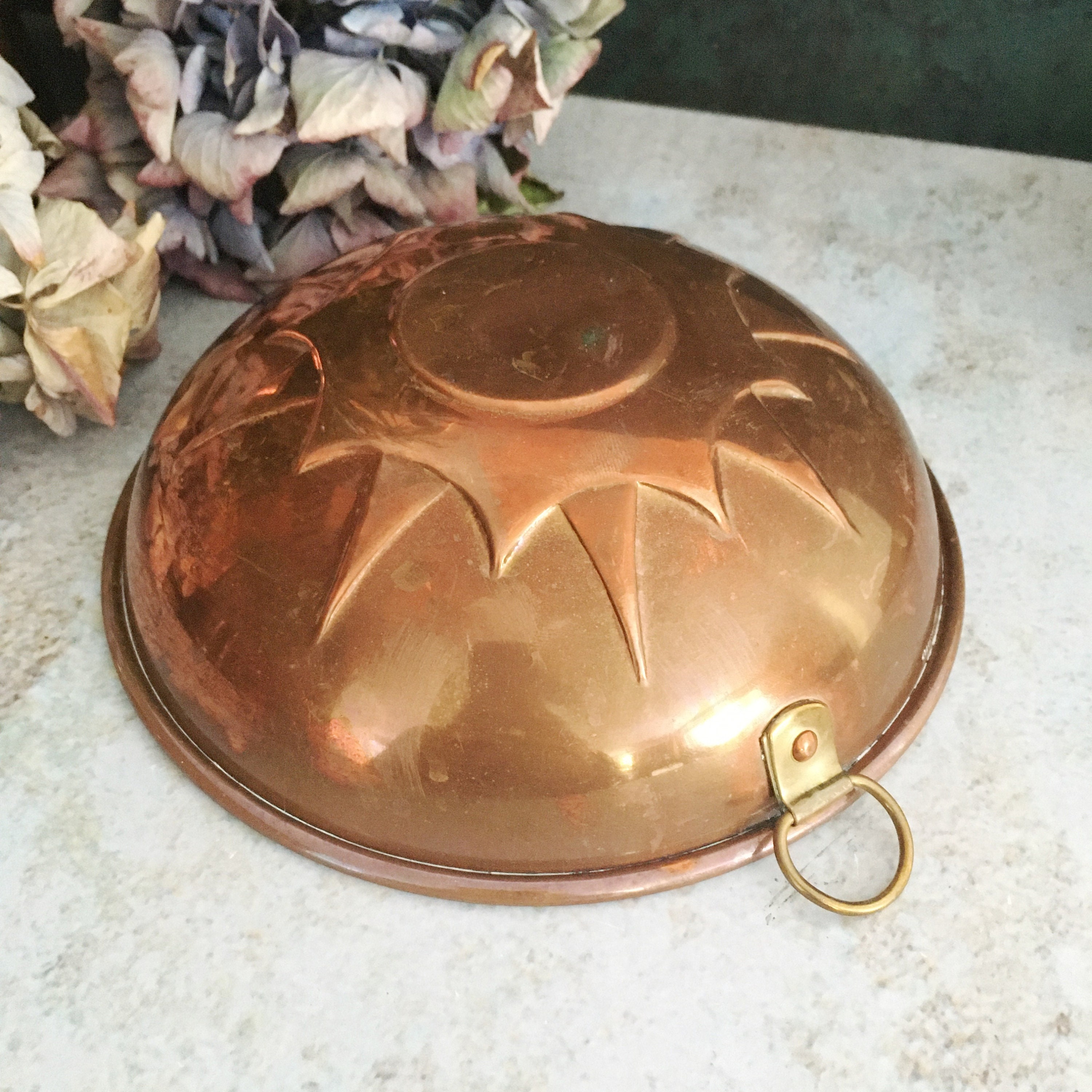 Small Copper Pan Vintage Copper Dish Kitchen Decor Cake Etsy
