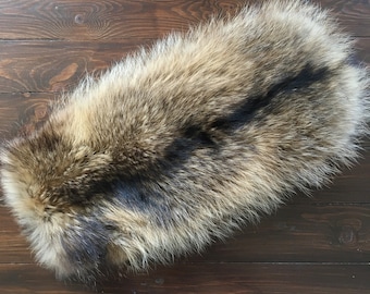 Red Fox Fur, Genuine Very soft and Fluffy Hair, Excellent Fox Fur for Collar Hat Making, Festive Winter Party Accessories for Women