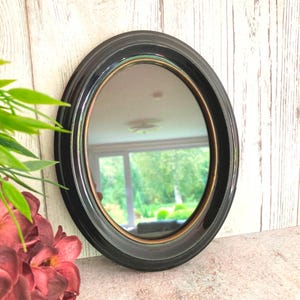 Vintage Oval Wood Picture Frame: 1970s Swedish Photo Frame 6&quot;x7.5&quot;