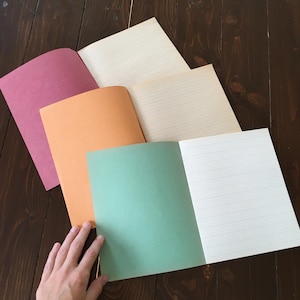 Quaderni vintage anni '80, carta da lettere per scrivere a mano, carta per macchina da scrivere, quaderni a quadretti a 3 righe, posta ordinaria, danese NOS