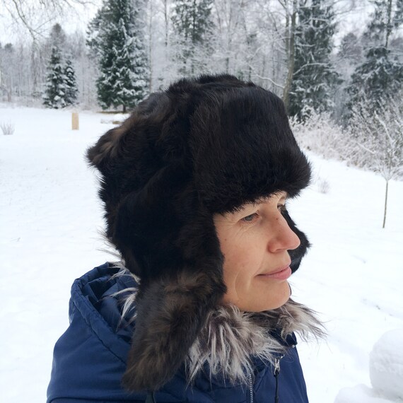 Winter Hat for Kids Fur Hat Rabbit Hat 