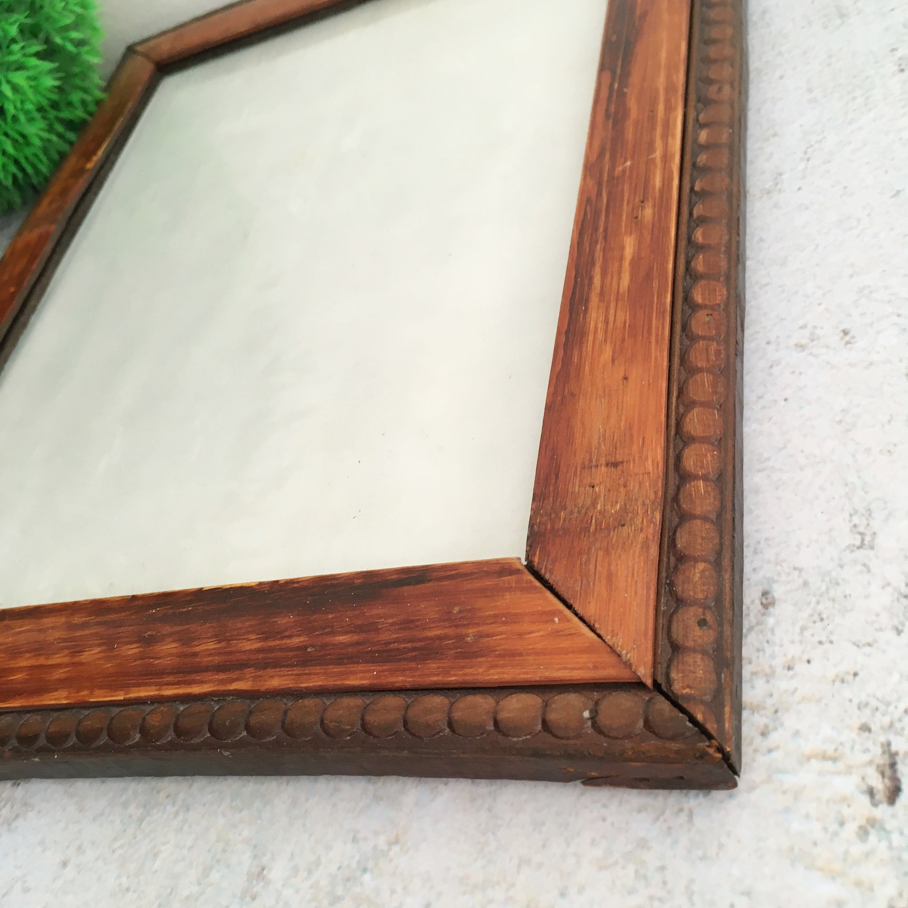 Wooden Picture Frame Glass Cover Tabletop Frame Handmade Etsy