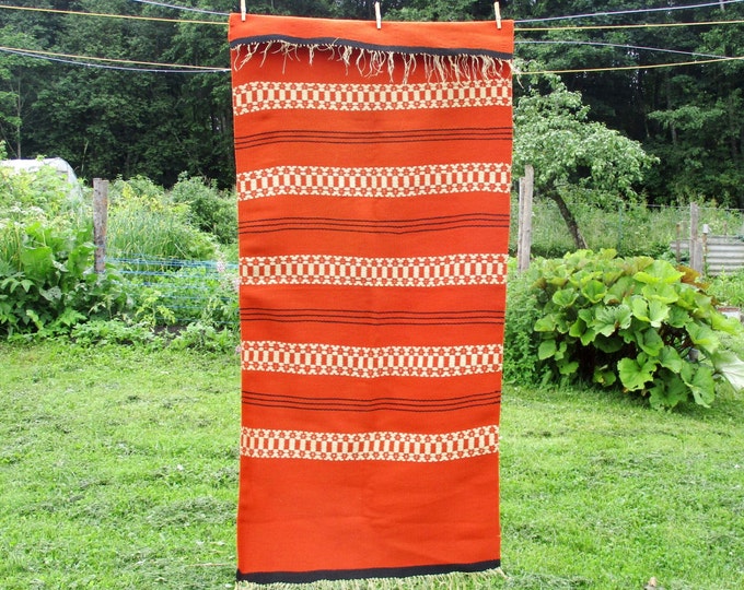 Wool Bedspread Hand Woven Wool Bed Cover Armchair Cover Etsy