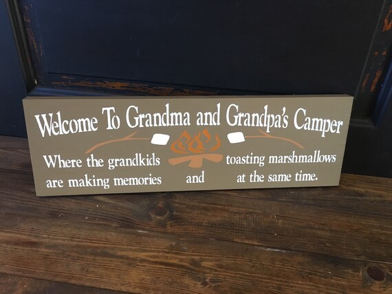 Download Welcome To Grandma And Grandpa S Camper Sign Etsy