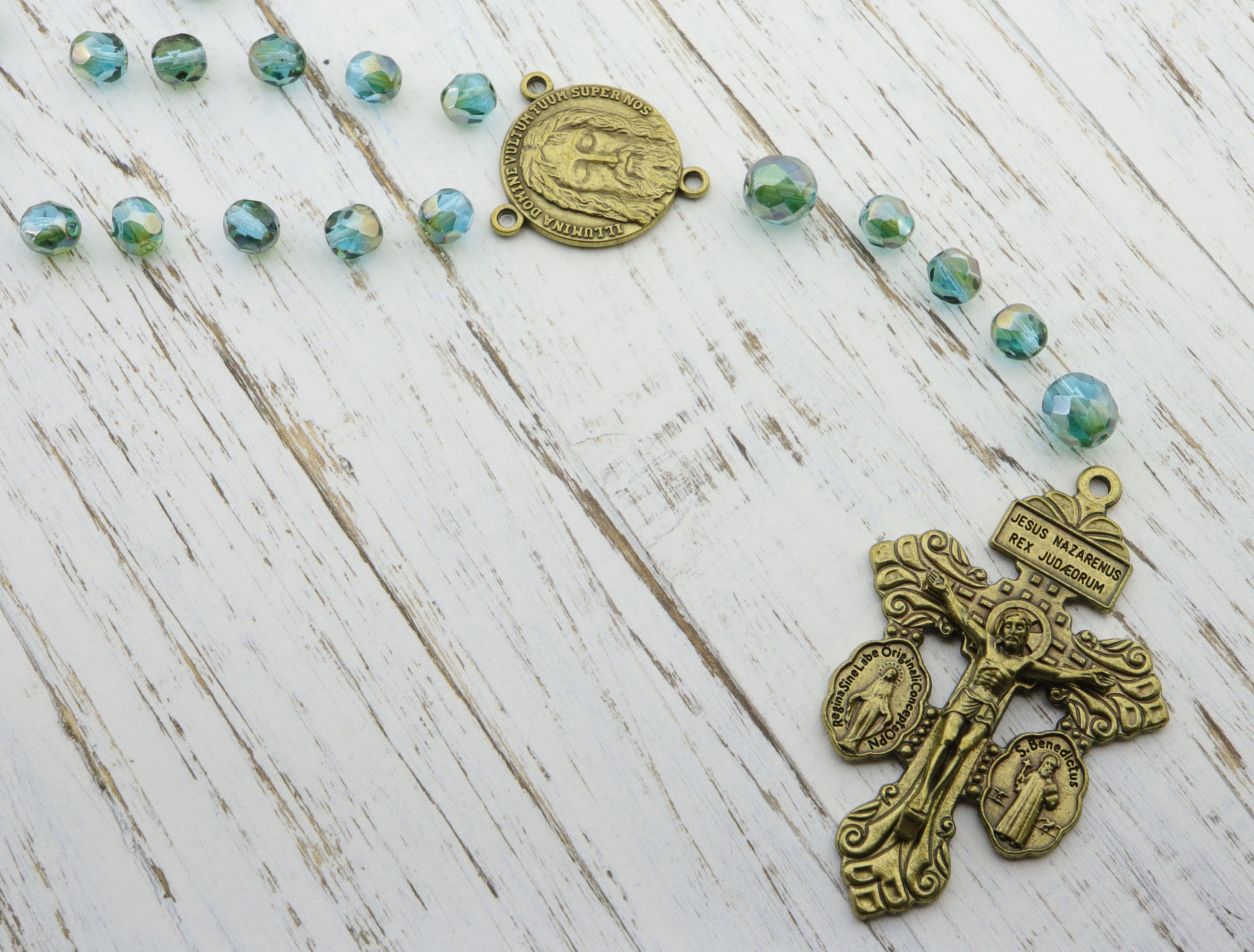 10 Crocifissi Cattolici Con Medaglie | Croce Perdon, San Benedetto E Miracolosa Per Rosari Fai Da Te - Foto 8