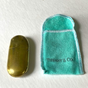 TIFFANY & Co Elsa PERETTI 1982 Brass BEAN Cigarette Lighter - Estate  Vintage