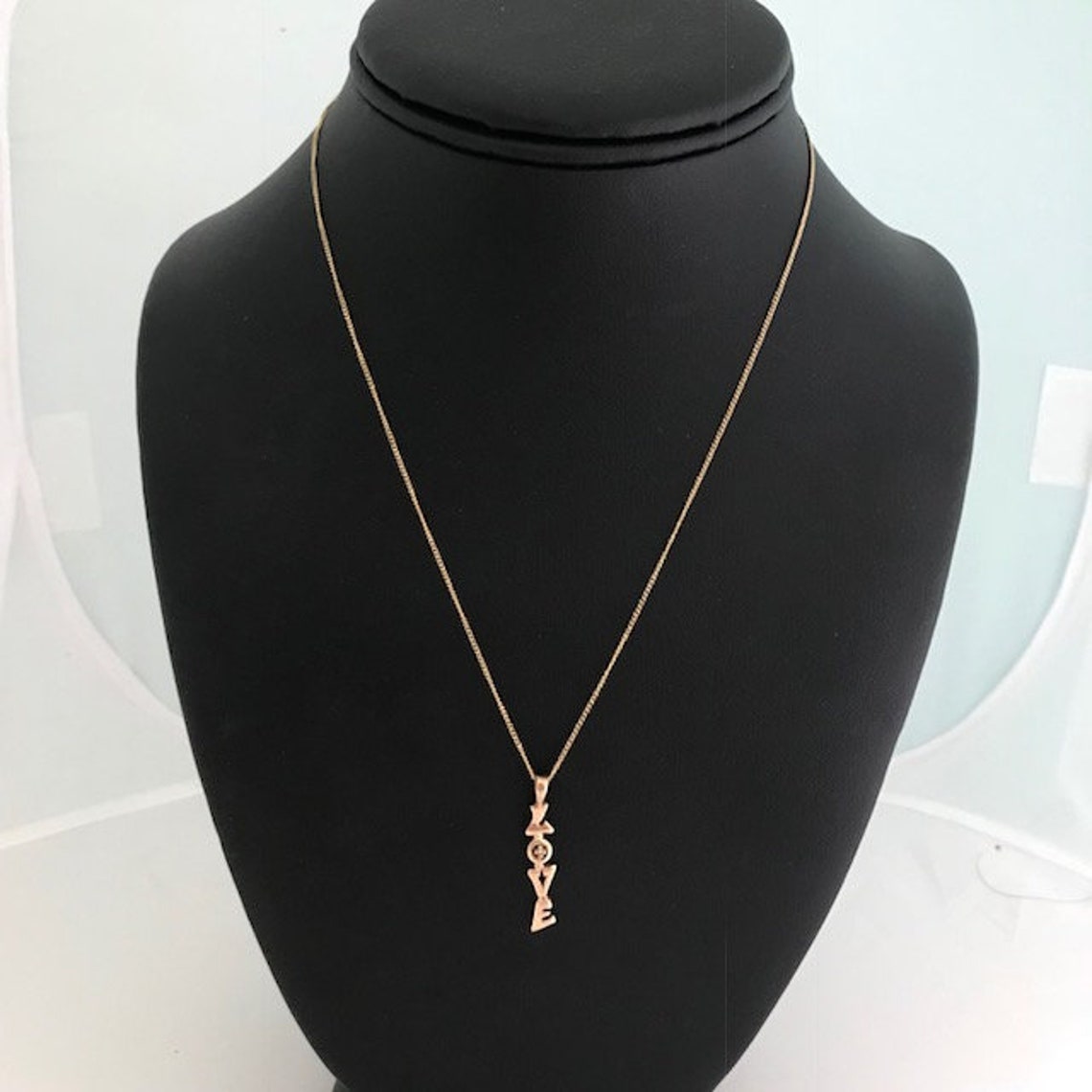SPEIDEL GOLD 14K LOVE Pendant Necklace With Diamond Chip | Etsy