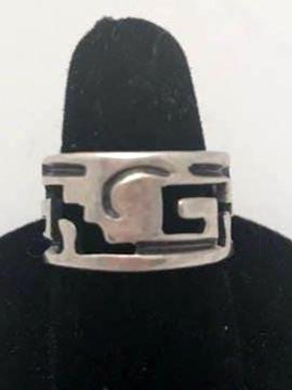 Bague Argent 925 - Design Ovale Incliné - Taille 7.5 - PSR440 - Neuve Sans Boîte