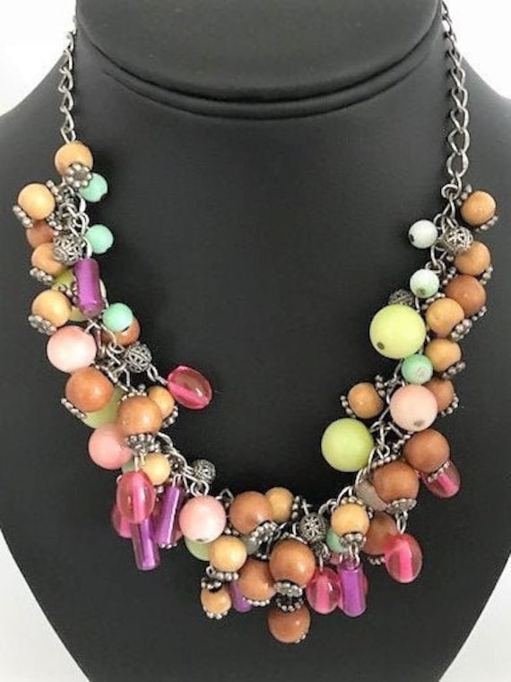 LAILA ROWE Multicolored Bead Necklace - Colorful … - image 1