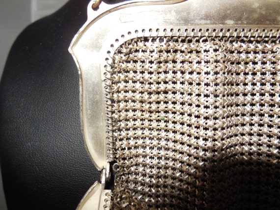 WHITING & DAVIS Enamel Mesh Evening Purse Handbag… - image 7