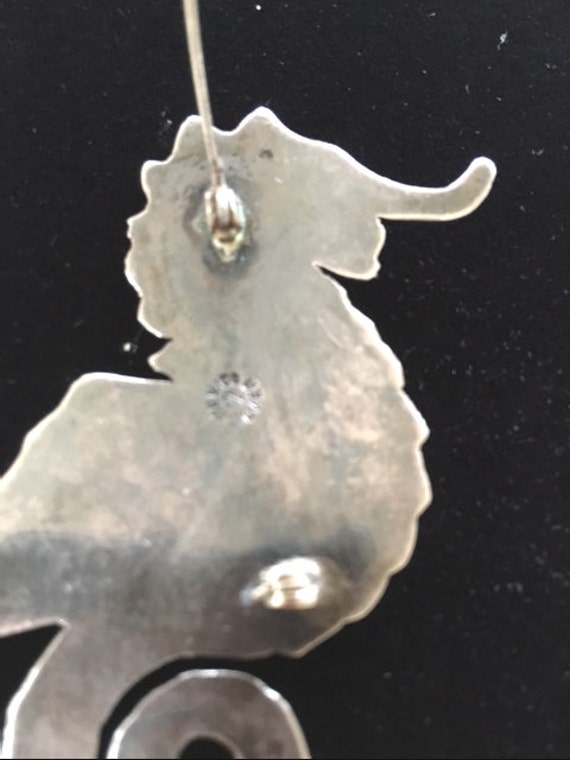 SPRATLING SEAHORSE SILVER Pin Brooch - Early Spra… - image 4