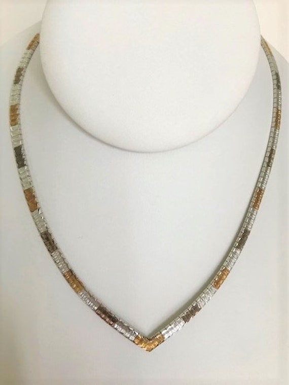 ネックレス・ペンダント ERIKA CAVALLINI FW25 NECKLACE (Y5WX64 Z480) ITALY 925 Sterling Tri Colored 