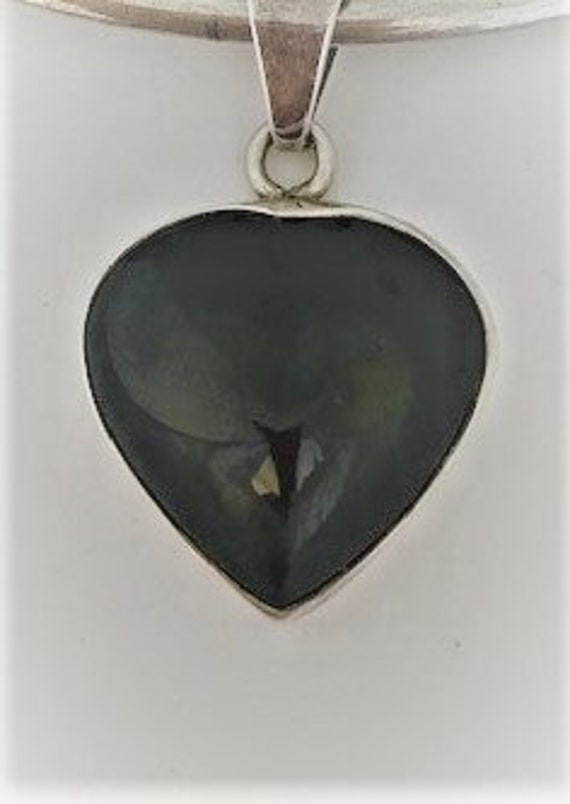 CHARLES ALBERT 950 Silver Rainbow OBSIDIAN Heart … - image 9