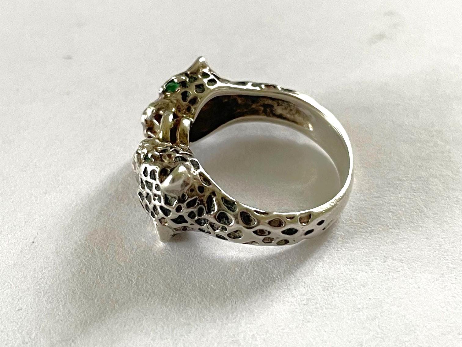 Ciondolo Pantera in Argento 925 e Zirconi - Jewels
