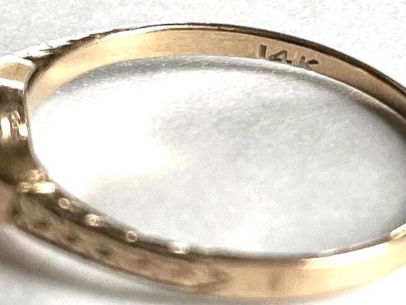 RUBY 14K Gold Solitaire Ring - Round Ruby - Ladie… - image 9