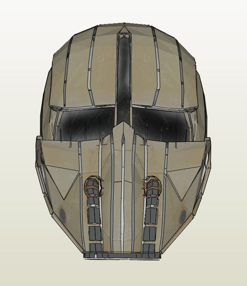Fallout 4 Synth Heavy Helmet Pepakura File Etsy