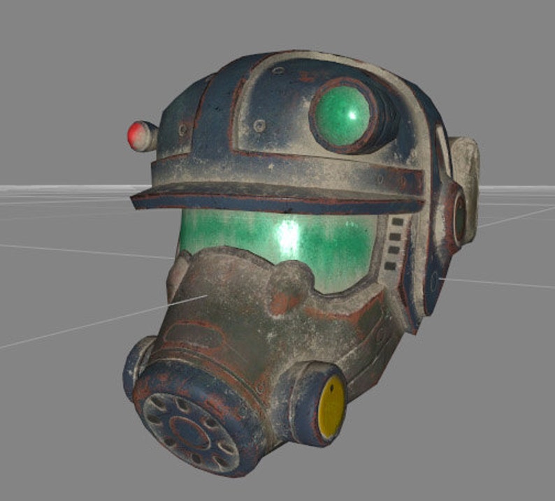 Fallout 4 Far Harbor Marine Combat Helmet Pepakura File Etsy