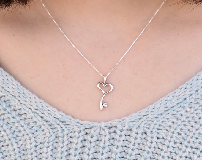 Heart Key Necklace