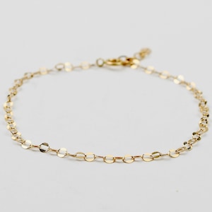 14K Gold Delicate Bracelet - Dainty Bracelet - 14K Gold Bracelet