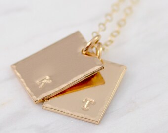 14K Gold Initial Necklace — Personalized Mother’s Necklace